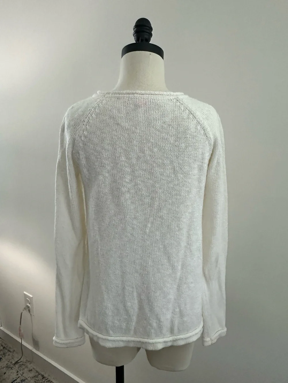 Lilly Pulitzer White Crewneck Sweater with Multicolor 